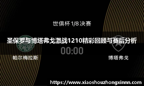圣保罗与博塔弗戈激战1210精彩回顾与赛后分析
